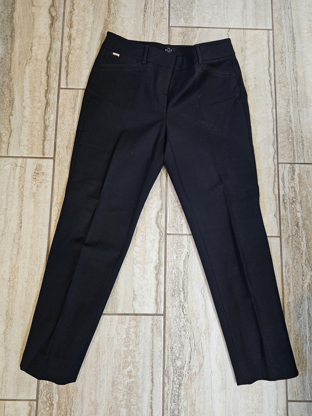 White House Black Market Black Ankle Pants Sz 4